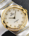 CONSTELLATION 28MM QUART DIAMOND BEZEL MOP DIAL