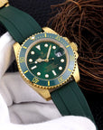 SUBMARINER DATE 40 GOLD CASE RUBBER STRAP