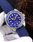 SUBMARINER DATE 40 GOLD CASE RUBBER STRAP