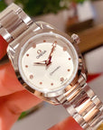 AQUA TERRA 28MM QUARTZ STEEL WHITE DIAL