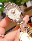 AQUA TERRA 28MM QUARTZ STEEL WHITE DIAL