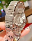 AQUA TERRA 28MM QUARTZ STEEL WHITE DIAL
