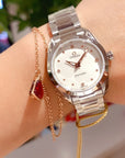 AQUA TERRA 28MM QUARTZ STEEL WHITE DIAL