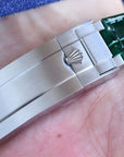 SUBMARINER DATE 40 STEEL CASE GOLD GREEN CERAMIC LEATHER