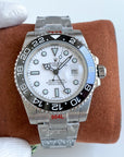 GMT-MASTER II CUSTOM CERAMIC BLACK BEZEL WHITE DIAL