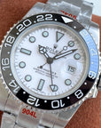 GMT-MASTER II CUSTOM CERAMIC BLACK BEZEL WHITE DIAL