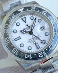 GMT-MASTER II CUSTOM CERAMIC BLACK BEZEL WHITE DIAL