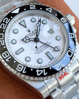 GMT-MASTER II CUSTOM CERAMIC BLACK BEZEL WHITE DIAL