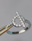 ECHAPPEE SILVER DIAMOND RING