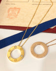 LOVE NECKLACE 16MM 3 DIAMONDS