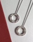 LOVE NECKLACE ADJUSTABLE SILVER