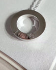LOVE NECKLACE ADJUSTABLE SILVER