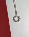 LOVE NECKLACE ADJUSTABLE SILVER