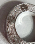 LOVE NECKLACE ADJUSTABLE SILVER