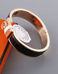 H RING LOCK BRACELET 12MM BLACK