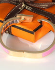 H RING LOCK BRACELET 12MM PINK