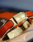 H LOCK ORANGE GOLD BRACELET 12MM