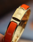 H LOCK ORANGE GOLD BRACELET 12MM