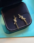 KNOT EARRINGS GOLD DIAMOND