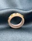GG ICON RING WITH GEMSTONES