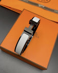 H BRACELET 12MM BLACK WHITE CERAMIC
