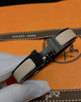 H BRACELET 12MM BLACK BEIGE CERAMIC