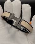 H BRACELET 12MM BLACK BEIGE CERAMIC