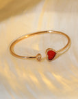 HAPPY HEART BRACELET PINK GOLD DIAMOND