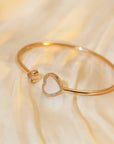 HAPPY HEART BRACELET PINK GOLD DIAMOND