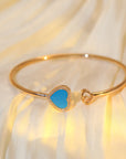 HAPPY HEART BRACELET PINK GOLD DIAMOND