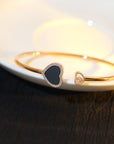HAPPY HEART BRACELET PINK GOLD DIAMOND