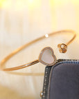 HAPPY HEART BRACELET PINK GOLD DIAMOND