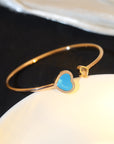 HAPPY HEART BRACELET PINK GOLD DIAMOND