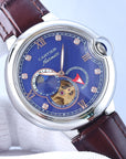 BALLON BLEU 36MM OPEN HEART PINK DIAMOND NUMERALS