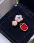 LUCKY SPRING 3 MOTIF PINK GOLD RING