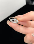 RONDE SMALL SILVER DIAMOND RING