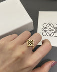 ANAGRAM GOLD OPEN RING