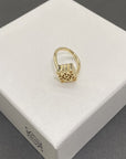ANAGRAM GOLD OPEN RING