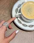 CHAINE DANCRE LARGE SILVER RING