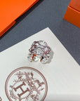 CHAINE DANCRE LARGE SILVER RING