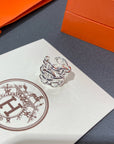 CHAINE DANCRE LARGE SILVER RING