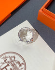 CHAINE DANCRE LARGE SILVER RING