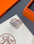 CHAINE DANCRE LARGE SILVER RING