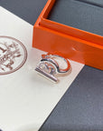 CROISETTE LARGE SILVER RING