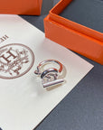 CROISETTE LARGE SILVER RING