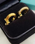 T1 HOOP DIAMOND EARRINGS