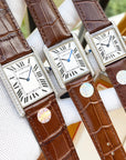 TANK MUST SILVER CASE DIAMOND BEZEL LEATHER