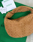 BV SMALL JODIE 48CM BROWN SUEDE LEATHER