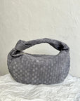 BV SMALL JODIE 48CM GREY SUEDE LEATHER