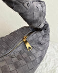 BV SMALL JODIE 48CM GREY SUEDE LEATHER